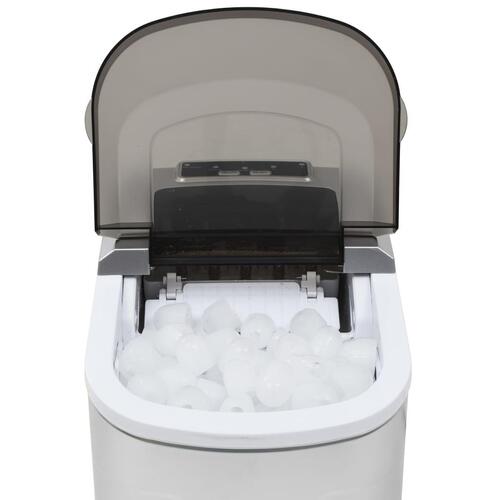 Isterningemaskine 2,4 l 15 kg/24 t. sølvfarvet