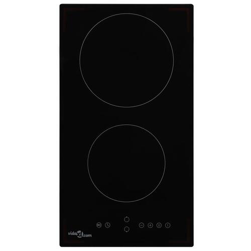 Keramisk kogeplade med 2 brændere Touch Control 3000 W