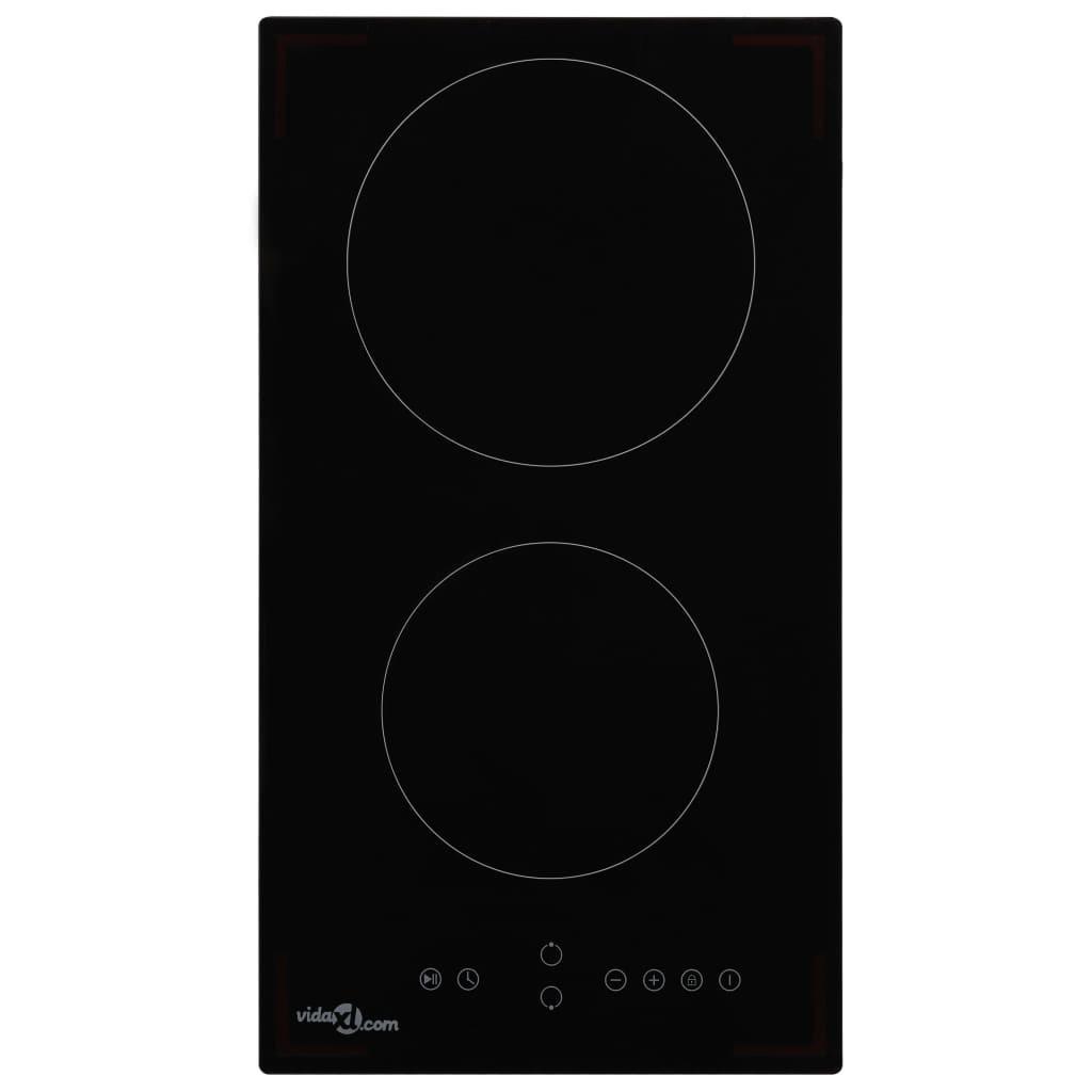 Keramisk kogeplade med 2 brændere Touch Control 3000 W