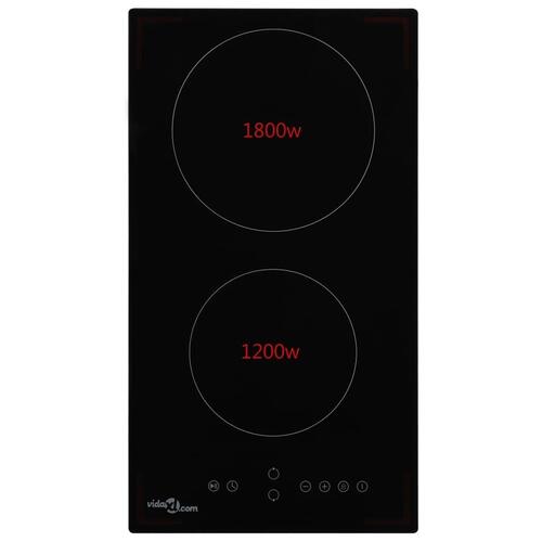 Keramisk kogeplade med 2 brændere Touch Control 3000 W