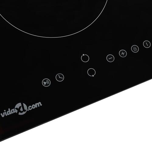 Keramisk kogeplade med 2 brændere Touch Control 3000 W