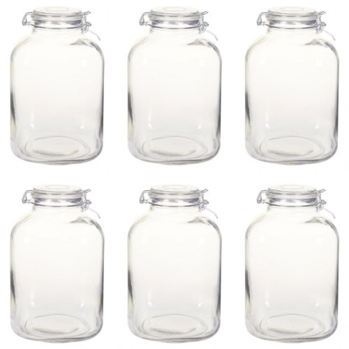 Syltetøjsglas med lås 6 stk. 5 l