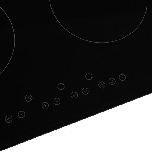 Keramisk kogeplade med 4 varmezoner touch-panel 6600 W