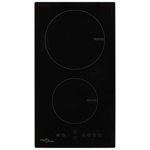 Induktionskogeplade med 2 brændere Touch Control glas 3500 W