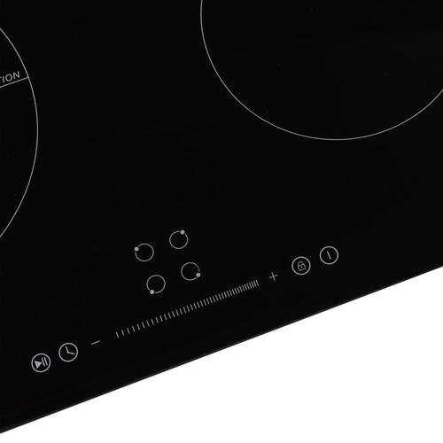 Induktionskogeplade med 4 brændere Touch Control glas 7000 W