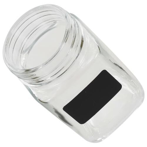 Opbevaringsglas med etiket 24 stk. 300 ml