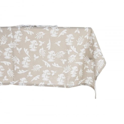 Dug og servietter - 9 dele, 2 sæt, 150 à 250 cm, Beige/Pink/Hvid/Grøn/Lys brun