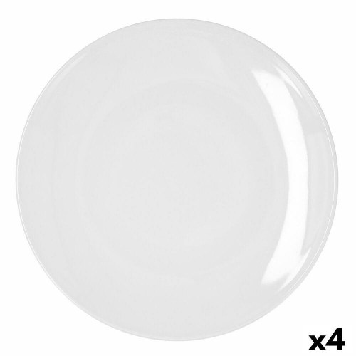 Bidasoa Glacial Coupe middagstallerken, hvid keramik Ø 30 cm - 4 stk.