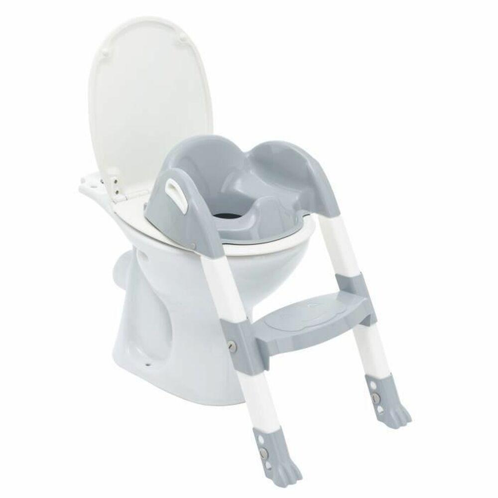 Toiletsæde med trappe - ThermoBaby Kiddyloo, grå
