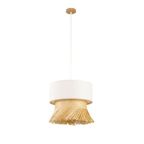 Loftslampe Polyester Bambus (40 x 40 x 39 cm)