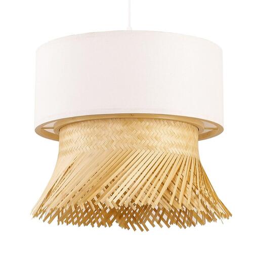 Loftslampe Polyester Bambus (40 x 40 x 39 cm)