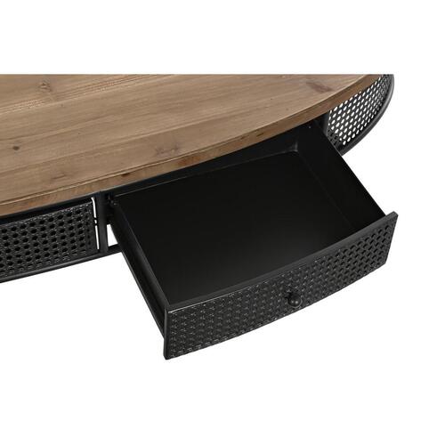 Sofabord Brun Sort Metal Gran 120 x 58 x 42 cm