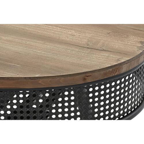 Sofabord Brun Sort Metal Gran 120 x 58 x 42 cm