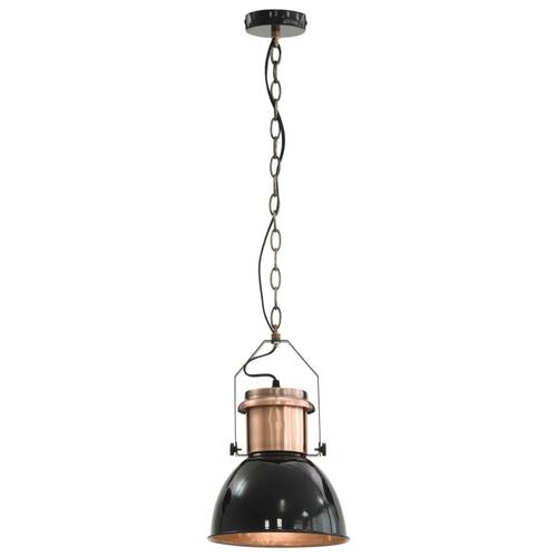 Loftslampe 2 stk. rund E27 sort