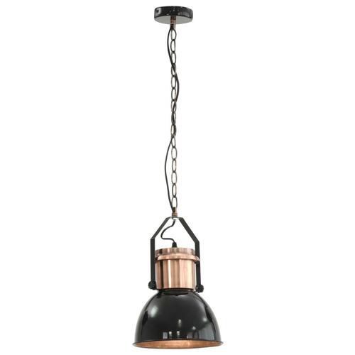 Loftslampe 2 stk. rund E27 sort