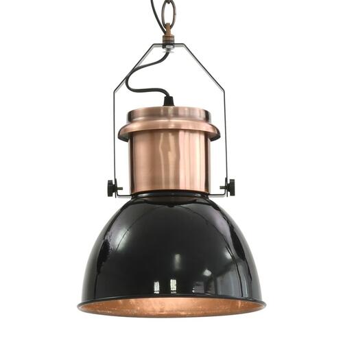 Loftslampe 2 stk. rund E27 sort