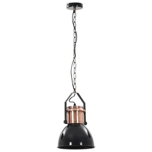 Loftslampe 2 stk. rund E27 sort