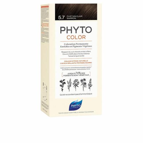 Permanent hårfarve PHYTO PhytoColor 5.7-castaño marrón claro Uden ammoniak