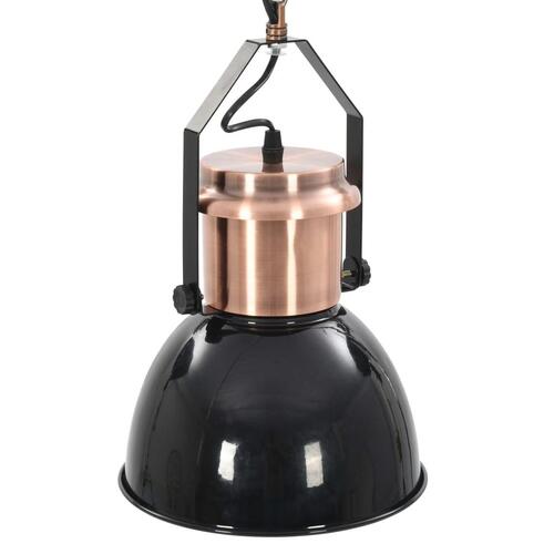 Loftslampe 2 stk. rund E27 sort