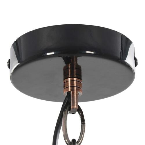 Loftslampe 2 stk. rund E27 sort