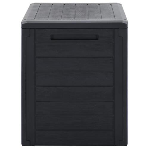 Opbevaringskasse til haven 58,5x46x55 cm polypropylen antracit