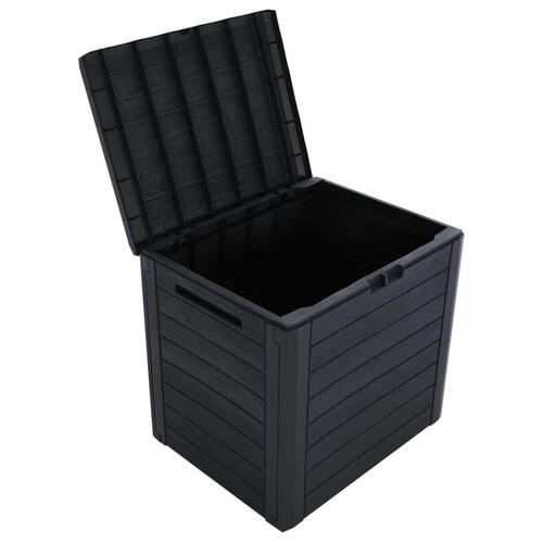Opbevaringskasse til haven 58,5x46x55 cm polypropylen antracit