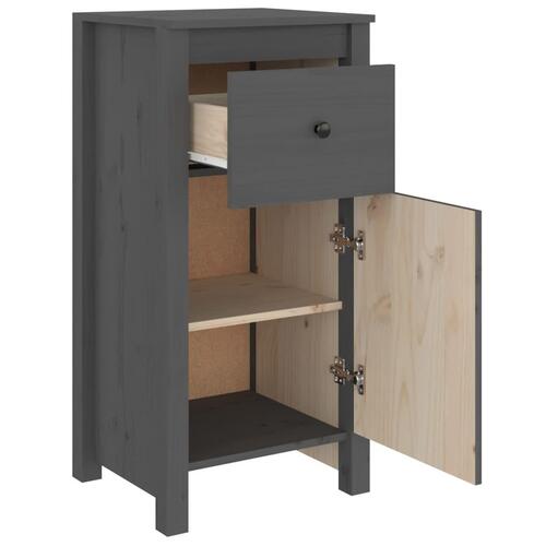 Skænk 40x35x80 cm massivt fyrretræ grå