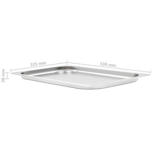 Gastronorm beholder 4 stk. GN 1/1 20 mm rustfrit stål