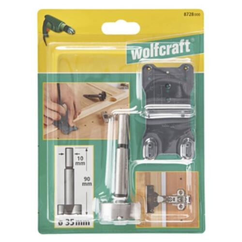 Wolfcraft forstner borsæt 2 dele sort