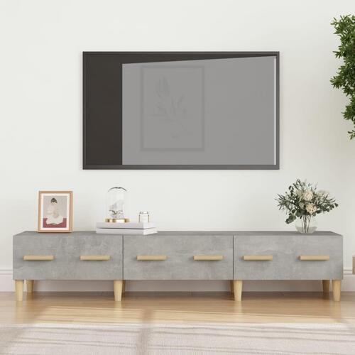 Tv-bord 150x34,5x30 cm konstrueret træ betongrå
