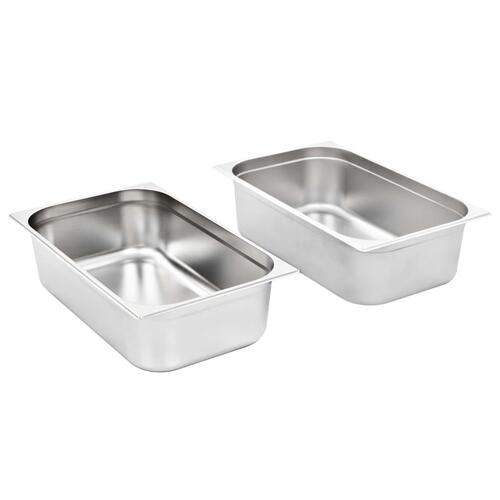 Gastronorm beholder 2 stk. GN 1/1 150 mm rustfrit stål