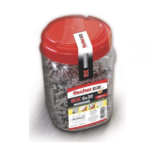 Fischer DuoPower rawlplugs Ø 6 x 30 mm - 750 stk.
