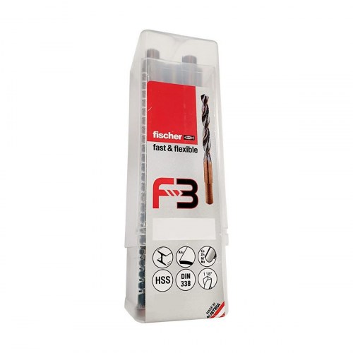 Fischer F3 HSS-R metalbor Ø 12,5 mm - sæt á 5