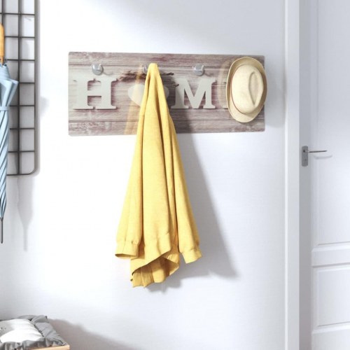 Væghængt knagerække 80x30 cm hærdet glas home-design