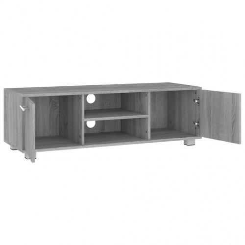 Tv-bord 110x40x35 cm konstrueret træ grå sonoma-eg