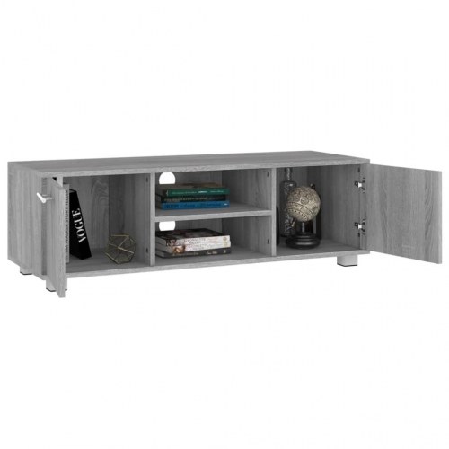 Tv-bord 110x40x35 cm konstrueret træ grå sonoma-eg
