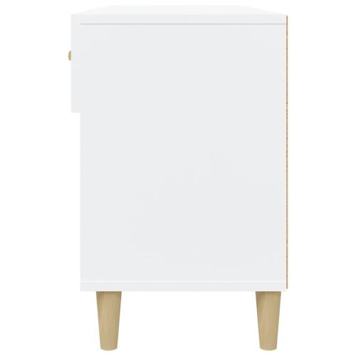 Skoreol 102x35x55 cm konstrueret træ hvid