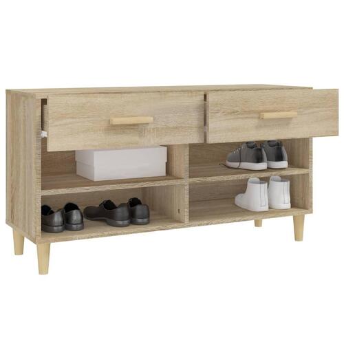 Skoreol 102x35x55 cm konstrueret træ sonoma-eg