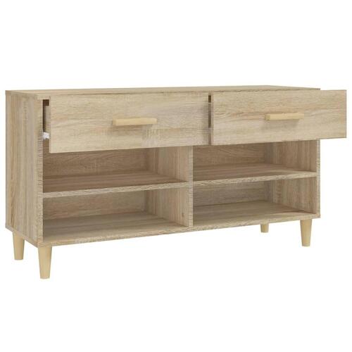 Skoreol 102x35x55 cm konstrueret træ sonoma-eg