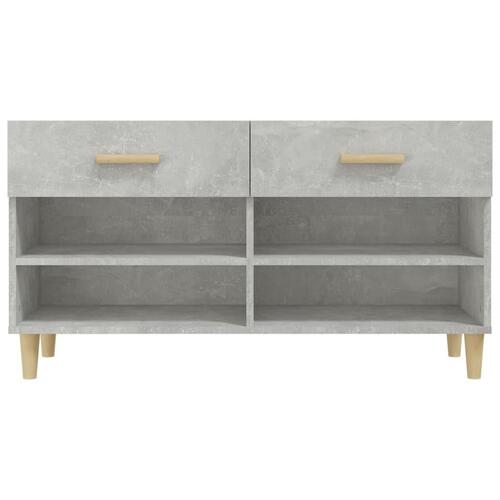 Skoreol 102x35x55 cm konstrueret træ betongrå