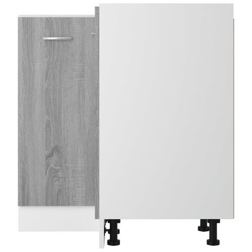 Køkkenskab 75,5x75,5x81,5 cm konstrueret træ grå sonoma-eg