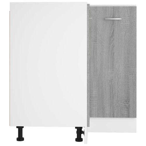 Køkkenskab 75,5x75,5x81,5 cm konstrueret træ grå sonoma-eg