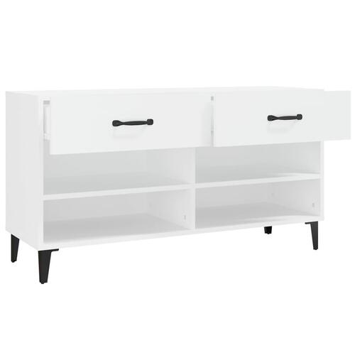 Skoreol 102x35x55 cm konstrueret træ hvid