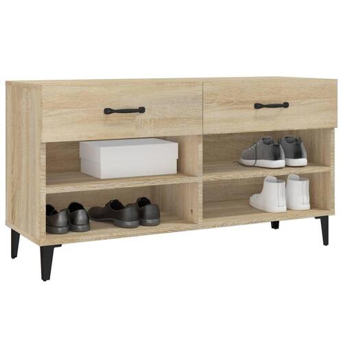 Skoreol 102x35x55 cm konstrueret træ sonoma-eg