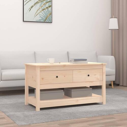 Sofabord 102x49x55 cm massivt fyrretræ