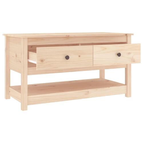 Sofabord 102x49x55 cm massivt fyrretræ
