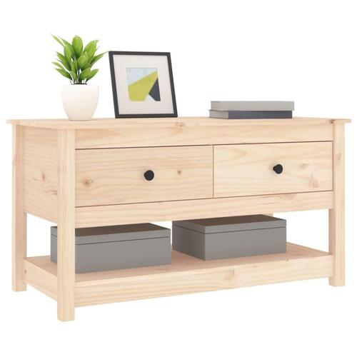 Sofabord 102x49x55 cm massivt fyrretræ