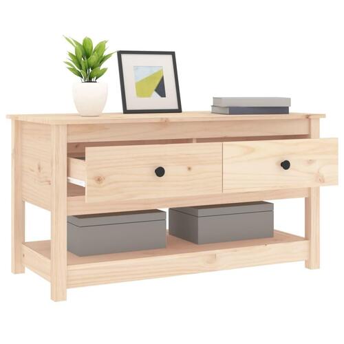 Sofabord 102x49x55 cm massivt fyrretræ
