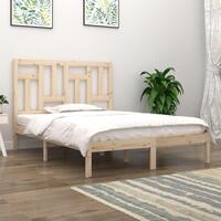 Sengeramme uden madras 200x200 cm massivt fyrretræ