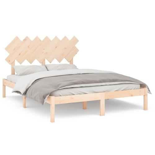 Sengeramme 140x190 cm massivt træ